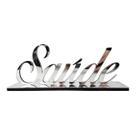 Palavra Decorativa Saúde Enfeite Decorativo Acrílico Espelhado Prateado Palavra Decorativa Saúde Enfeite Decorativo Acrílico Espelhado Prateado