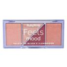 Paleta De Blush E Iluminador Feels Mood Ruby Rose Hb-7529-2
