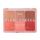 Paleta De Blush e Iluminador Flash Cheeks Ruby Rose Efeito Glow
