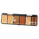 Paleta de Corretivo e Iluminador Cover Fix Pink 21 NUDE 02