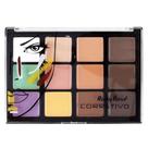 Paleta de corretivos 12x cores dark ruby rose hb-8087