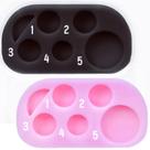 Paleta de laminação de sobrancelhas Lash Lift, bandeja de elevação rápida de sobrancelhas, ferramenta de mistura de tons DIY para cílios permanentes no salão doméstico, uso em salão de beleza - 1000 aplicações (conjunto de 2 peças em minipaleta rosa e preta)
