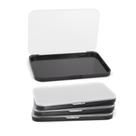 Paleta de maquiagem AJLTPA Magnetic com tampa transparente fosca, pacote com 3 unidades