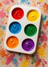 Paleta de Mistura 6 Cavidades Pintura Sem Bagunça