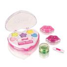 Paleta de Sombras C/ Batom E Gloss Heart Maquiagem Make-Up Teen Infantil - Fenzza