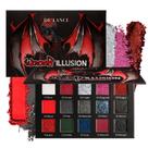 Paleta de sombras DE'LANCI Red Black Goth High Pigment Vegan Paleta de sombras DE'LANCI Red Black Goth High Pigment Vegan