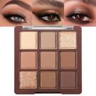 Paleta de sombras Erinde 9 cores Matte Shimmer Glitter