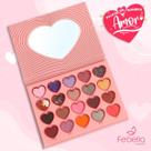 Paleta de Sombras Febella de alta Pigmentadas com Glitter/Foscas sombra do Amor Paleta de Sombras Febella de alta Pigmentadas com Glitter/Foscas sombra do Amor