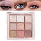 Paleta de sombras FLYEEO Pink Brown Violet Sparkly Makeup