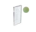 Paleta de suporte de cílios Alluring Glass com pedra de jade