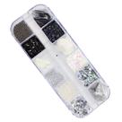 Paleta luxo degradê cristal ao preto mix da jo p07 decoração unhas glitter encapsular caviar Paleta luxo degradê cristal ao preto mix da jo p07 decoração unhas glitter encapsular caviar