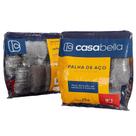 Palha de Aço Pratik Média Número 1 Uso Profissional 25g Embalagem com 20 Unidades