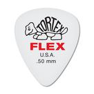 Palheta de guitarra Dunlop Tortex Flex Standard 5,0 mm vermelha, pacote com 12
