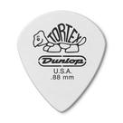 Palheta de guitarra Jim Dunlop Tortex White Jazz III 0,88 mm, pacote com 12