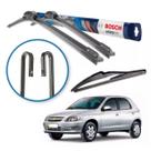 Palheta Dianteira E Traseira Bosch Gm Celta 2004 A 2013
