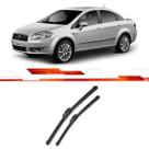 Palheta Dianteira Linea Punto Omega 208 2008 26/15 Pol 686/381 mm Com Trava Engate Frontal Mtl2 Adaptador 3D Aeroflat