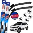 Palheta Dianteira Par Limpador de Parabrisa Para Brisa Original Bosch Multiclip FIAT MOBI 2014 15 16 17 18 19 20 21 22 23 2024