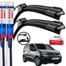 Palheta Dianteira Par Limpador de Parabrisa Para Brisa Original Bosch Renault PARTNER 1996 17 18 19 20 21 22 23 2024