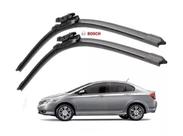 Palheta Limpador De Parabrisa Par Dianteiro Silicone Bosh Honda City 2009 2010 2011 2012 2013 2014 - BOSCH