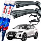 Palheta Limpador De Parabrisa Par Dianteiro Silicone Bosh Nissan Kicks 2016 2017 2018 2019 2020 2021 2022 2023 2024 BOSCH