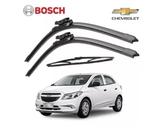 Palheta Limpador De Parabrisa Par Dianteiro Traseiro Silicone Bosh Chevrolet Onix 2013 2014 2015 2016 2017 2018 - BOSCH