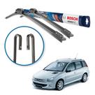 Palheta Limpador Parabrisa Bosch Peugeot 206 SW 1999 a 2009 Palheta Limpador Parabrisa Bosch Peugeot 206 SW 1999 a 2009
