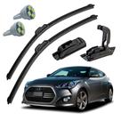 Palheta Limpador Parabrisa Hyundai Veloster 2011 A 2013 + Pingo T10