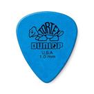 Palheta para Instrumento Musical 418R1.0 Tortex 1mm Pacote com 6 Unidades Azul Dunlop