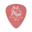 Palheta para Instrumento Musical Gator Grip 0,58mm 417R.58 com Superfície Antiderrapante Dunlop