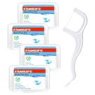 Palhetas de fio dental FAMILIFE 200 unidades sem sabor com estojos Palhetas de fio dental FAMILIFE 200 unidades sem sabor com estojos