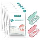 Palhetas de fio dental LIAMOSS 520 unidades com 2 dispensadores e 5 pacotes
