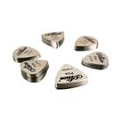 Palhetas De Guitarra De Metal Prateadas Finas De 0,3mm, 20 Peças, Duráveis E Profissionais Para
