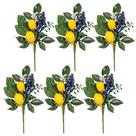 Palhetas decorativas Valery Madelyn Spring Summer com limões 12"