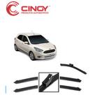 Palhetas para Limpador de Parabrisa Dianteiro para Novo Ford Ka 2013 Até 2022 Cinoy cod PS2216D