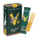 Palhetas para saxofone alto Vandoren V16 Strength 3, caixa com 10