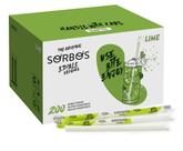 Palhinhas comestíveis SORBOS com sabor de limão 100% biodegradáveis (200)