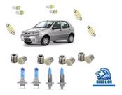 Palio Fire 2000 Á 2007 Kit Lâmpadas Super Brancas E Leds