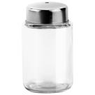 Paliteiro de vidro com tampa inox
