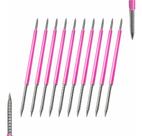 Palito De Aço Inox Slim Cutelaria Rosa Esterilizável 10un