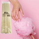 Palito de bambu COM 200 Unidades 40cm Vareta de algodão doce, Forte, Redondo