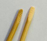 Palito de Bambu para unhas - Ponta e Chanfro - Pacote com 100 palitinhos.