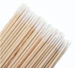 Palito de Madeira com Algodão para Aplicação de Henna e Micropigmentação - 10cm