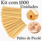 Palito de Picolé Ponta Arredondada 1000 Unidades Artesanato, Depilação, Escolar e Mais