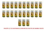 Palito Dente Bambu 2300 Und Fiat Lux Pacote Com 23 caixas C/100un cada Palito Dente Bambu 2300 Und Fiat Lux Pacote Com 23 caixas C/100un cada