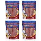 Palito Ossinho fino para cães sabor Carne Combo com 4 unidades Carne Deliciosso 200g