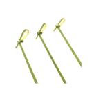 Palito para Petiscos em Bambu Decorado Laço 12cm - 20 unid