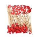 Palitos De Bambu De Natal 100 Unidades Descartáveis Para Coquetéis, Toppers De Cupcake, Palitos De
