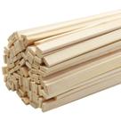 Palitos de bambu Fansunta 100 unidades, projetos de artesanato natural de 40 x 0,9 cm