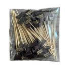 Palitos De Bambu Para Halloween E Natal, Pacote Com 100 Unidades Para Bolos, Alimentos, Frutas E