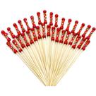 Palitos De Bambu Para Petiscos Vermelhos 20 Un - Silverfestas
